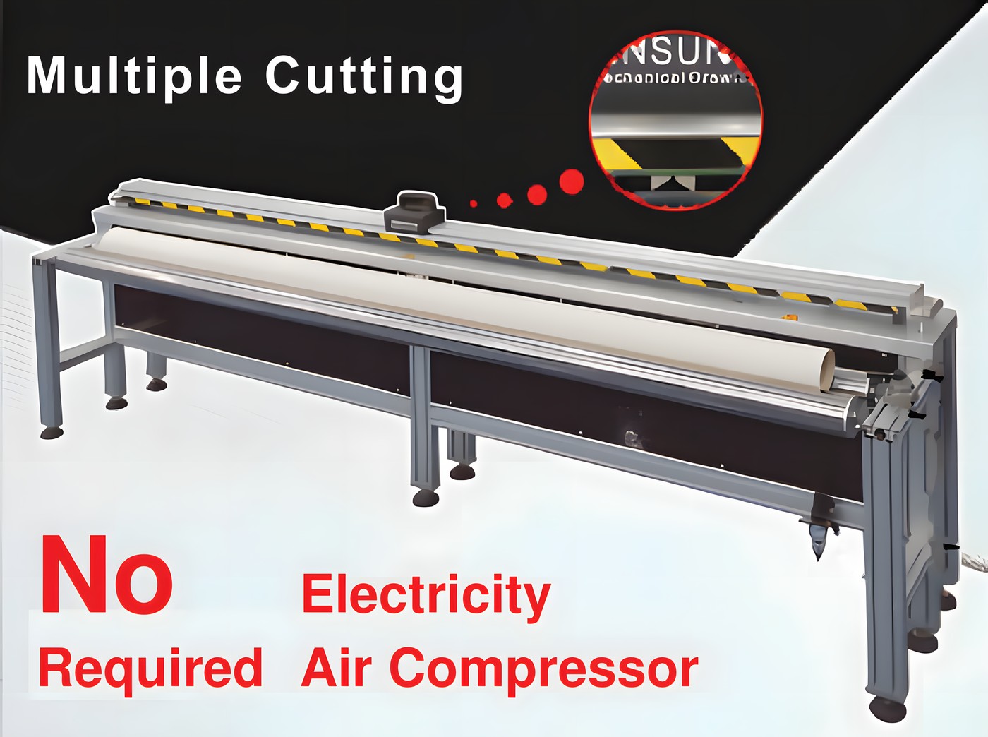 Manual multiple fabric cutting machine