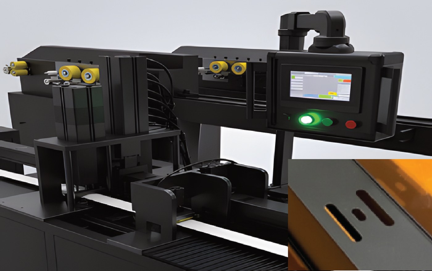 Punzonadora CNC de rieles superiores e inferiores
